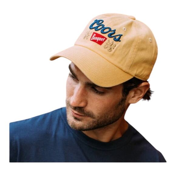 American Needle NWOT Coors Banquets Ballpark Baseball Trucker Cap Bleached Sun - Picture 1 of 10